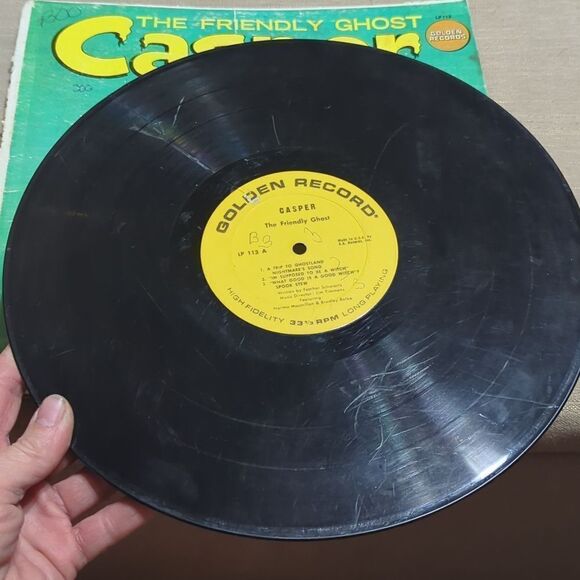Casper A Trip Through Ghostland In Story And Songs record, VHS, book bundle - Picture 8 of 10